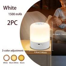 A Touch Bedside Lamp With Adjustable Brightness, USB Charging, Portable Touch Night Light, Mini Night Light, Perfect As A Valentine'S Gift, Suitable For Bedroom, Living Room, And Desk Lighting. - Multicolor - View 17