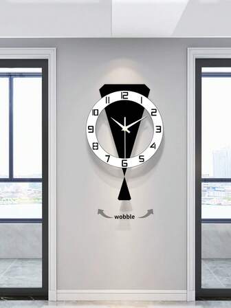 YZOK 1件，2025新款创意挂钟，简约石英钟，适用于客厅、家居，优雅轻盈时尚，亦可用作餐厅挂钟