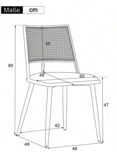 Pu Seat Cushion Rattan Chair, Beige, Black, Restaurant, view 10