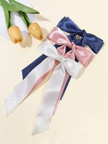 1 szt. Damska, swobodna, minimalistyczna spinka do włosów z kokardą w groszki, ze stopu metali, idealna do codziennych dojazdów do pracy, na festiwale, imprezy, urodziny, zakupy, podróże, do fotografii i na każdą okazję. Świetny prezent dla najlepszej przyjaciółki. Spinki do włosów, klamry do włosów, wsuwki do włosów, spinki do włosów.