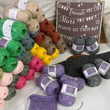 4 Balls 40g Snowflake Color Knitting Yarn [3114], New Autumn/Winter Handmade Knitting Material For Hats, Scarves, Etc., Soft Texture, Non-Shedding, Approx. 40g/Ball, 360m/Ball