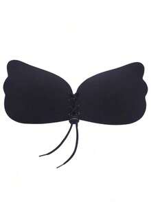 1 pieza de sujetador adhesivo invisible de talla grande, sujetador de silicona sin costuras de copa grande, con efecto push-up y lift-up, accesorio de ropa interior para mujeres, con diseño de cierre frontal, sujetador sin tirantes autoadhesivo, adecuado para vestidos sin espalda, uso casual, diario, trajes de baño, fiestas y citas.