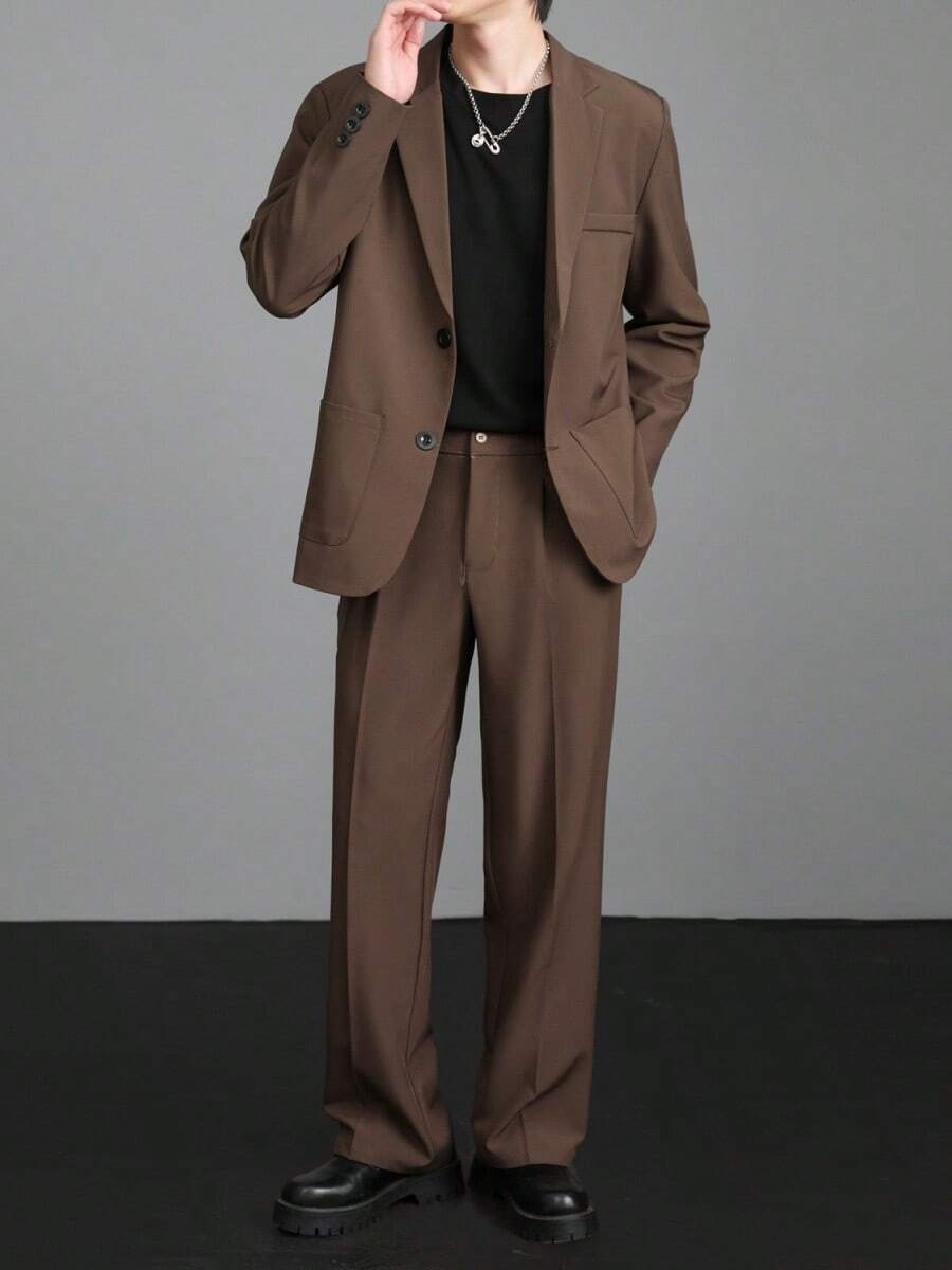 Men Suits - Marrón - Ver 1
