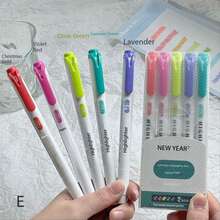 1 pudełko 30 kolorów dwugłowicowych fluorescencyjnych zakreślaczy, żywe markery do artykułów papierniczych dla uczniów, do prowadzenia dziennika, kolorowania, rysowania