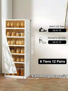 1PC 9 Layer Shoe Rack Storage Box, Easy-To-Install Transparent Shoe Rack, Shoe Storage Magic Tool, Space-Saving Shoe Storage Box, Home Organizing Supplies, Back-To-School Supplies. - White - View 4