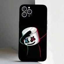 Funda de teléfono M-MarshmelloS compatible con  17,16,15,14,13,12,11,Pro,XS,Max,XR,Plus,E,SE4,Mini, funda negra suave, compatible con funda de  17, funda de  17 Pro, funda de  17 Pro Max - z6 - Ver 10