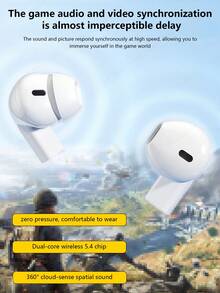 New Senyang 2025 New Design True Wireless In-Ear Couples Fasion Daul Headset Mini Couples Earbuds Music Earplug Gaming TWS HIFI Bass Stereo ENC HD Calling Earphones For Android For Iphone Cellphone Sports Earpieces Smart Headphones For Halloween Gift