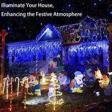 100个专业灯夹，耐候型排水槽挂钩，带排水槽，适用于屋顶、树木、围栏灯安装，多季节节日装饰解决方案（黑色） - 100pcs - 查看 7