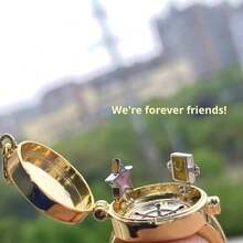 1pc Friendship Ring, Openable Locket Ring, Anime Jewelry For Fans, Birthday Gift, Christmas Gift, Halloween Gift, Stocking Stuffer, Perfect Gift, Toys, Games - Multicolor - View 2