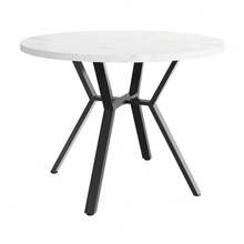 Dining Tables - Black White + MDF+Steel - View 8