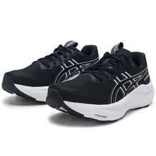 Asics Zapatillas de running GT-2000 14, con amortiguación PureGEL, suaves y cómodas para hombres en carreras de larga distancia en carretera - Blanco y negro - Ver 3