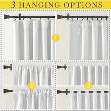 2025  Bedroom Curtains 2 Panels Sets Faux Linen Textured, Pinch Pleated Room Darkening Light/Heat Blocking Window Drapes Thermal Insulated For Living Room, Angora, W50 X L108, 2 Panels - 鉤腰帶 | 灰白色 - 查看 4