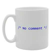 Coralgraph No Comment Tag Code Printed Tea Coffee Ceramic - Funny Printed Coffee Mug - Great Gift Idea MG2092 - White - View 1