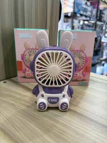 ventilador portátil con diseño lindo y batería recargable - Multicolor - Ver 6