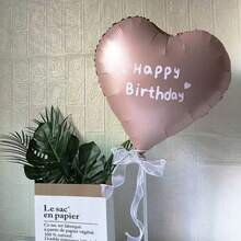 2pcs/Set Dekorasi Balon Digital Film Aluminium Aneka Warna, Menampilkan Pola Huruf "Happy Birthday", Cocok Untuk Dekorasi di Acara Pesta Ulang Tahun, Penempatan di Acara Keluarga, dan Perayaan Liburan di Luar Ruangan - MultiWarna - View 5