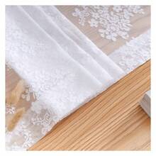 White Lace Curtains 63 Inch Lengthof 2 French Elegance Floral Semi Sheer Curtain Panels Antique Short Victorian Curtains Rod Pocket Light Filtering 52 X 63 Inch White - 多色619 - 查看 5