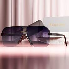 New Style Personality  Fashion Glasses For Men And Women Casual High-End Retro Brand Glasses - [紅色的] - 查看 3