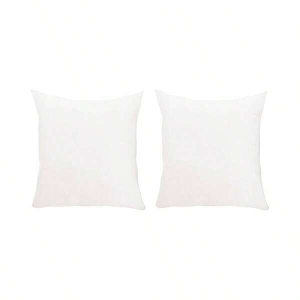 2 Pcs Elegant High - Elasticity Square Pillow Inserts Cushions, Breathable Skin - Friendly Microfiber Core, 17.72in, 19.69in, 23.62in, 25.59in