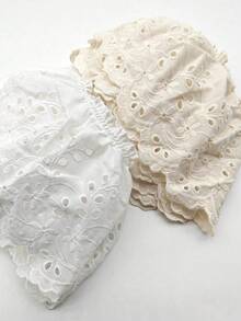 1 Yard Lace Embroidery Trim, 13.5CM Wide Hollow Embroidered Fabric Sewing DIY Decoration