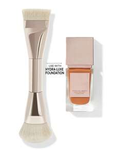 1 Peça Pincel de Base Dupla, Pincel de Base Angulado Multifuncional, Pincel de Base Fino e Plano, 100% Material, Ferramenta de Maquiagem Essencial para Mulheres, Pincel de Base, Pincel Corretivo, Pincel Blush, Pincel Contorno, Pincel Blush, Pincel Bronzer, Pincel Pó, Pincel de Base, Pincel Blush