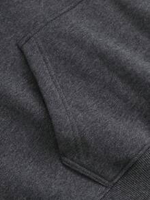 EWH Aged Washed Cotton Crew Neck 270g Double-Sided Printing,Front Rock Band Logo & Back Haunted House Art Graphic, Y2k,Soulja,Concert,Halloween,Gothic,Vintage,Streetwear Graphic,009-AB - Xám - Xem 5