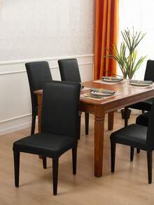 1/4/6pcs Leather Anti-Cat Scratch Chair Covers For Home & Bedroom