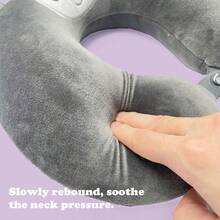 Miniso Sanrio Series Memory Foam U-Shaped Pillow. Made Of Slow-Rebound Memory Foam, It Fits The Neck Curve Perfectly, Offering Soft Comfort And Excellent Support(1 PC)