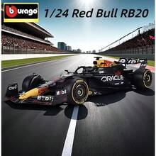 Bburago 1:24 比例红牛 RB20 F1 赛车模型 - 2024 赛季冠军版维斯塔潘，精密压铸收藏模型 - 18-28056 - 查看 3