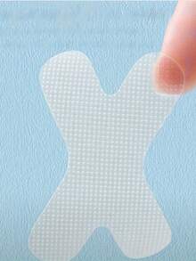 60pcs Hypoallergenic Transparent White Tape For Sensitive Skin - Gentle Removal, Breathable & Comfortable For Exercise, Painless Removal, Skin-Friendly PE Material