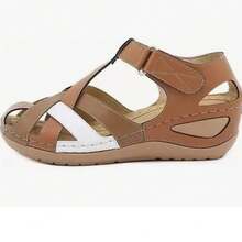 Sandalias De Moda Sandalias Plataforma Para Dama - Marrón - Ver 7