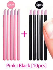 [5pcs/1set] Quartz & Ceramic Nail Polishing & Carving Pen Kit, 45 Degree Cuticle & Skin Remover, Nail Polish, Nail File, Smooth Rock Stone, Natural Nail Gel