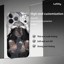 Cute Anime A-Albedo Overlord Phone Case Cover Compatible With  17 16 15 14 13 12 11 Pro Max Plus Mini Black Frosted Soft Shell Funda, Cover Compatible With  17 Case,  17 Pro Case,  17 Pro Max Case - Z6 - 查看 12