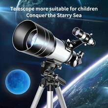1个高清F30070天文望远镜，150倍变焦专业单筒望远镜，70毫米物镜，手动调焦，含便携式三脚架 - 观星、观月、观鸟的理想之选，露营礼物