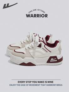 WARRIOR 战士舒适街头风格雪地靴女秋冬舒适跑步鞋朴素风格休闲而时尚的运动鞋全年适用耐磨全天穿着训练运动鞋保暖内衬运动鞋