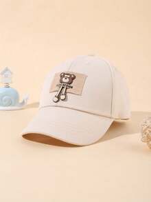 1顶可爱婴儿棒球帽，可调节软帽檐，适合婴幼儿 - 彩色 - 查看 3