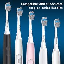 Toothbrush Heads For Sonicare Replacement Heads,Brush Heads Compatible With Philips Sonicare  Electric Toothbrush,Bamboo Charcoal Bristle,6 Count{Inchcolor_nameinch:Inch6pcsinch} - 6件 - 查看 6