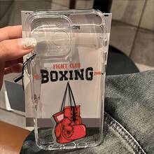 Funda de teléfono B-BOXING de moda para iPhone 16e 16 15 14 13 12 11 Pro Max X XR XSMAX 8 7 Plus, cubierta trasera suave de TPU transparente - Colores mixtos - Ver 6