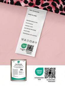 2/3件印花被套套装，柔软透气，可爱印花装饰床罩，完美适合单人床、双人床、特大床、大号床等所有尺寸的床，包含1件被套+1/2件枕套。适用于居家床上用品、学校床上用品和宿舍必需品，经Oeko-Tex认证 - 彩色 - 查看 9