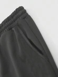 Quần dài thể thao ống đứng in chữ Child Of God, dáng rộng, Unisex, phong cách đường phố thường ngày, thoải mái, phù hợp với mọi mùa, quần thể thao dành cho nam - Màu xám đen - Xem 5