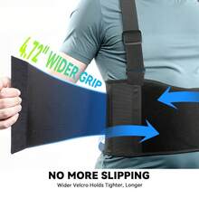 Unisex Adjustable Waist Support Belt, Suitable For Outdoor Sports, Running, Construction, Warehouse Heavy Lifting, Daily Wear - Black - View 4