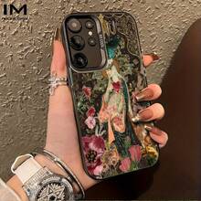 Diseño de patrón noble vintage adecuado para Samsung Galaxy S20, S21, S22, S23, S24, S25, A24, A05, A05S, A02, A03, A04, A13, A31, A53, A34, A10, A33, funda de teléfono exclusiva, resistente a la suciedad, a la moda, moderna - Colores mixtos - Ver 8