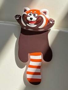 Marcador de página 3D (1 unidade) - Panda, Crocodilo, Tigre do Sul da China, Macaco-dourado-de-nariz-arrebitado, Panda-vermelho, Urso-pardo - Série Tesouros Nacionais da China - Multicolorido - Ver 15