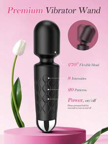 LIKETHAT Vibrator, Clitoral Vibrator With 8 Vibration Intensity Modes And 20 Vibration Frequency Modes, Powerful Personal Massager Vibrator, Clitoral Stimulator, Adult Sexy Toy For Women - Black - View 7
