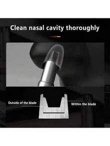 Stainless Steel Manual Nose Hair Trimmer, Waterproof Nose & Ear Hair Removal For Men And Women