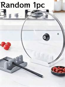 1/2 Pieces Stove And Kitchen Utensil Holder, Spatula/Spoon/Spoon Holder With Oil Pad And Lid Holder, Kitchen Drip Free Cooking Utensil Holder, Kitchen Spatula Holder With Lid Holder. The Universal Heat-Resistant Spoon Holder Is Suitable For Kitchen Stoves And Can Be Washed With Water. - Multicolor - View 12