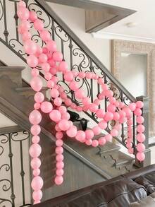 40 Stück rosa verlinkbare Luftballons, für Party, Jahrestag, Hochzeitsfeier Dekoration, Prinzessin Geburtstag, Valentinstag, Babyparty, Junggesellinnenabschied Dekoration, Influencer Outdoor Fotoshooting Dekoration - Pink - Übersicht 5
