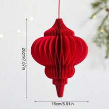 1个装 21款红色中国灯笼，折叠纸灯笼，农历新年装饰灯笼，春节庆典装饰，非电动，婚礼灯笼，壁挂式，节日派对房间装饰，圣诞礼物，春节礼物