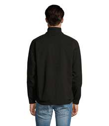 THEGEWA Men's 340gsm Softshell Thermal Jacket With Fleece Lining, Functional Design And Full Zip, 11 Colors Available, Perfect For Outdoor Use And Customization - Available S To 3XL - MARNAULA - Black - View 6