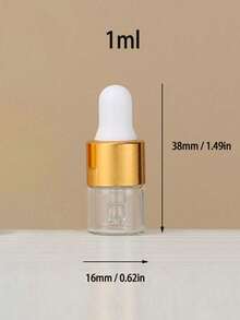 5/10pcs 1/2/3/5mlEssential Oil Glass Dropper Empty Bottle Frosted Sample Vial With Glass Pipette Dropper For Eye Dropper Essential Oil Bottle, Perfume Aromatherapy Cosmetic Container,Glass Essential Oil Dropper Bottles, Empty Clear Glass Liquid Vials With Glass Eye Dropper