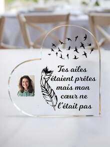 Custom Photo Your Wings Were Ready But My Heart Was Not - Memorial Personalized Custom Acrylic Plaque - Sympathy Gift For Family Members-18styles, Personalized Memorial Plaque - Sympathy Gift - Bereavement Gifts For Loss Of Loved One - Multicolor - View 22